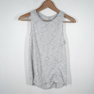 LuluLemon Open Back Space Dye Tabk Top Grey size 8